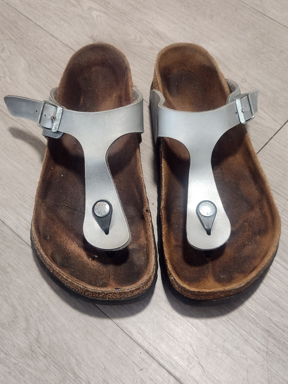 Birkenstock Brown Suede Footbed Sandal